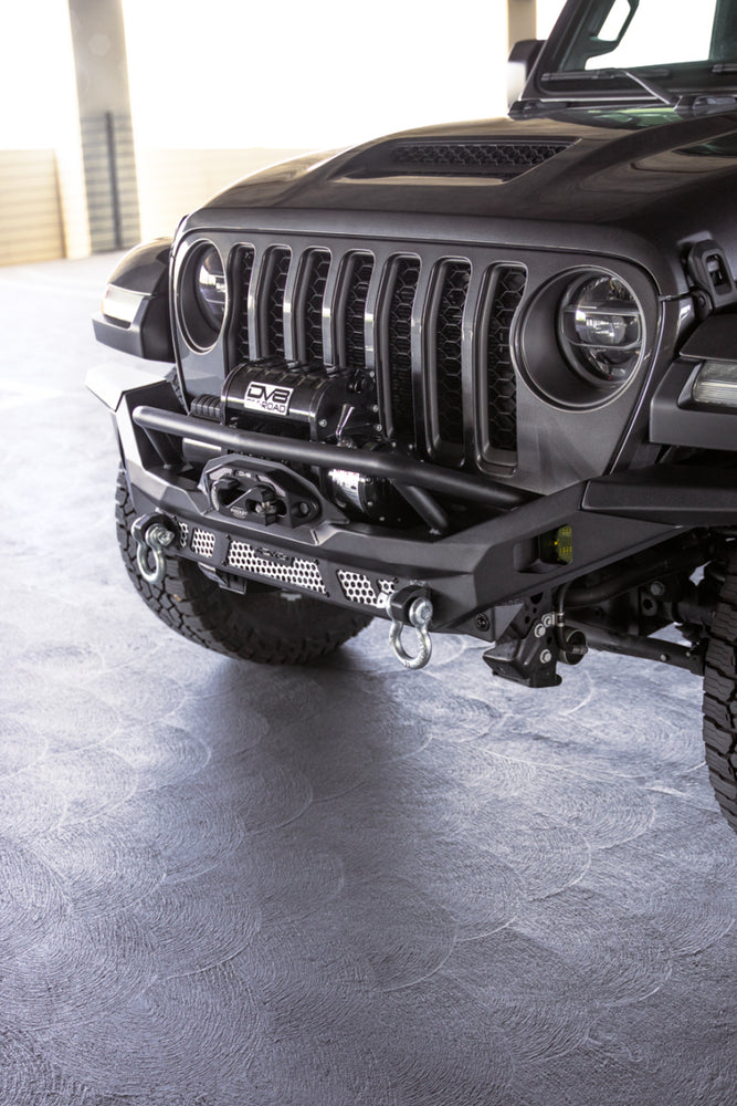 
                      
                        DV8 Offroad 07-18 Jeep Wrangler JK / 18-23 Wrangler JL / 20-23 Gladiator JT MTO Series Front Bumper
                      
                    