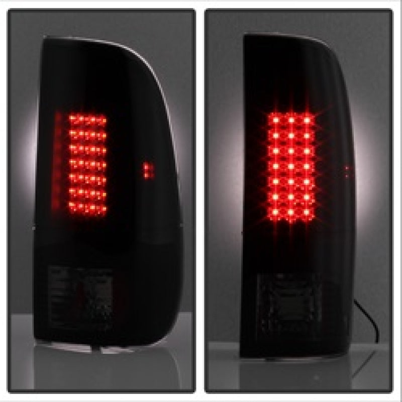 
                      
                        Spyder Ford F150 side 97-03/F250 Super Duty 99-07 LED Tail Lights Blk Smke ALT-YD-FF15097-LED-BSM
                      
                    