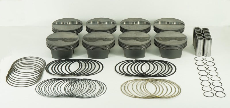 Mahle MS Piston Set Chevy SB 407ci 4.155in Bore 3.5/3.75 Stroke 6.125/6 Rod .927Pin -9cc 13.7CR