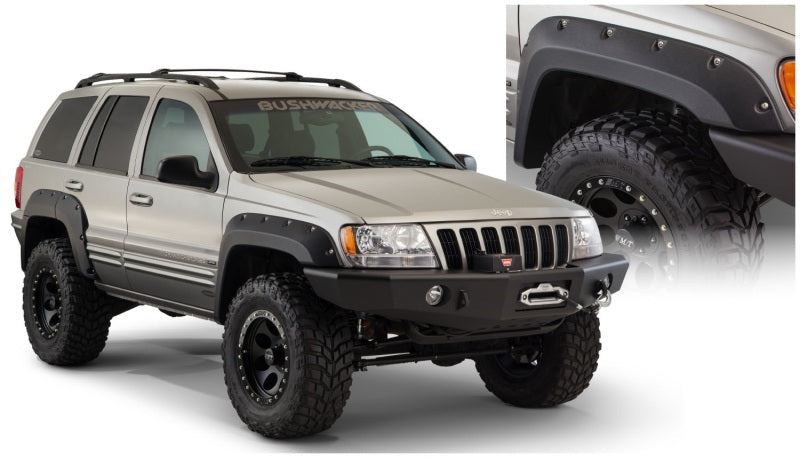 
                      
                        Bushwacker 99-04 Jeep Grand Cherokee Cutout Style Flares 4pc - Black
                      
                    