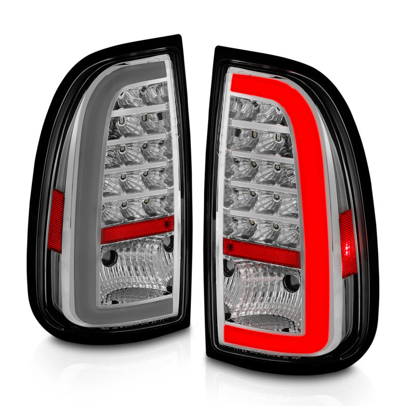 
                      
                        ANZO 00-06 Toyota Tundra LED Taillights w/ Light Bar Chrome Housing Clear Lens
                      
                    