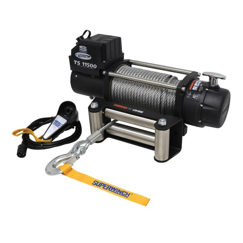 
                      
                        Superwinch 11500 LBS 12V DC 3/8in x 84ft Steel Rope Tiger Shark 11500 Winch
                      
                    