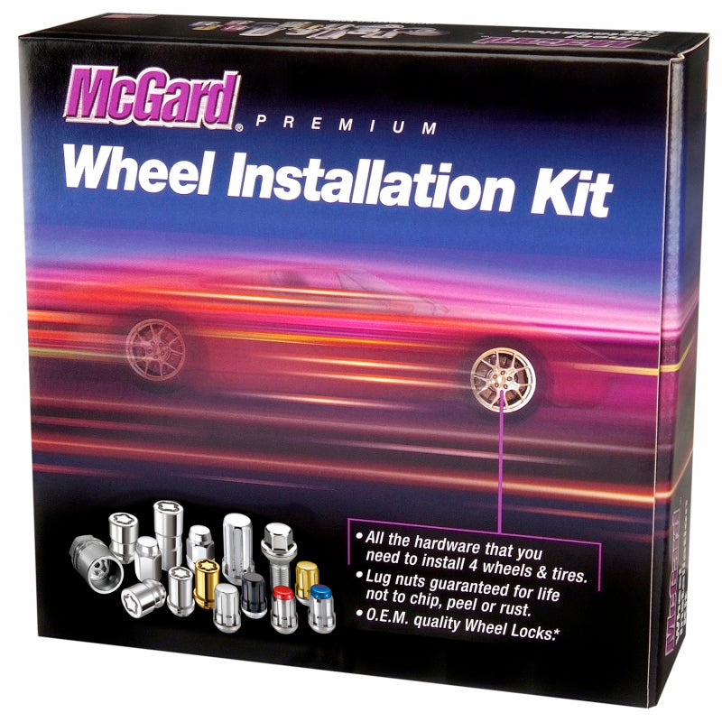 
                      
                        McGard 5 Lug Hex Install Kit w/Locks (Cone Seat Nut) M12X1.5 / 13/16 Hex / 1.5in. Length - Chrome
                      
                    