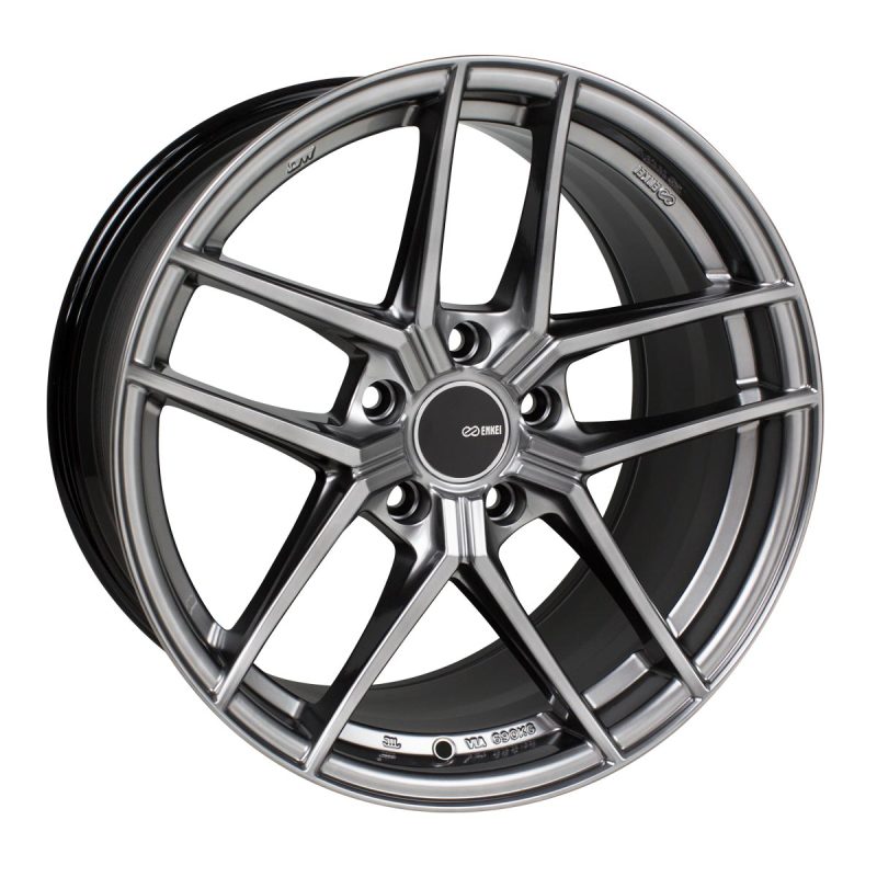 Enkei TY5 18x9.5 5x120 35mm Offset 72.6mm Bore Hyper Silver Wheel