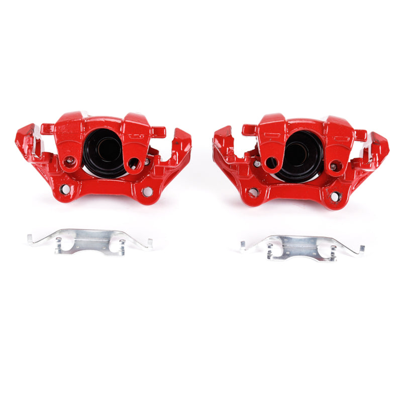 Power Stop 11-17 Dodge Durango Rear Red Calipers w/Brackets - Pair