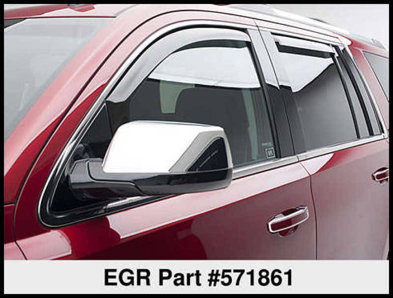 
                      
                        EGR 15+ Chevy Tahoe/GMC Yukon In-Channel Window Visors - Set of 4 (571861)
                      
                    