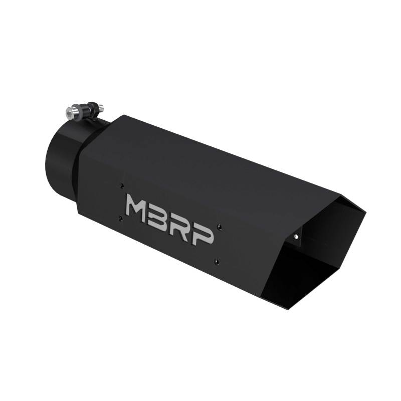 
                      
                        MBRP Universal Hex Tip 4in Inlet 16in Length w/ Logo - Black Coated
                      
                    