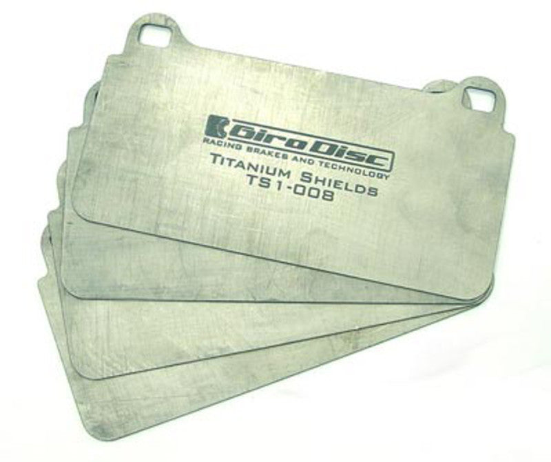 GiroDisc 97-13 Chevrolet Corvette Z51 (C5/C6) Rear Titanium Pad Shields