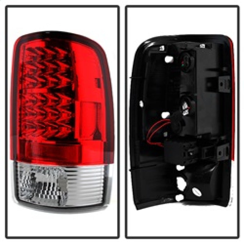 
                      
                        Spyder Chevy Suburban/Tahoe 1500/2500 00-06 LED Tail Lights Red Clear ALT-YD-CD00-LED-RC
                      
                    