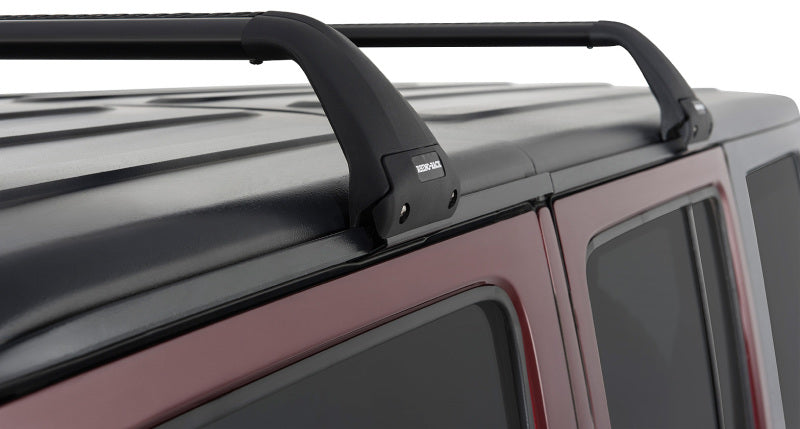 
                      
                        Rhino-Rack 07-22 Jeep Wrangler JK/JL 4 Door Hard Top Vortex SG 2 Bar Roof Rack - Black
                      
                    