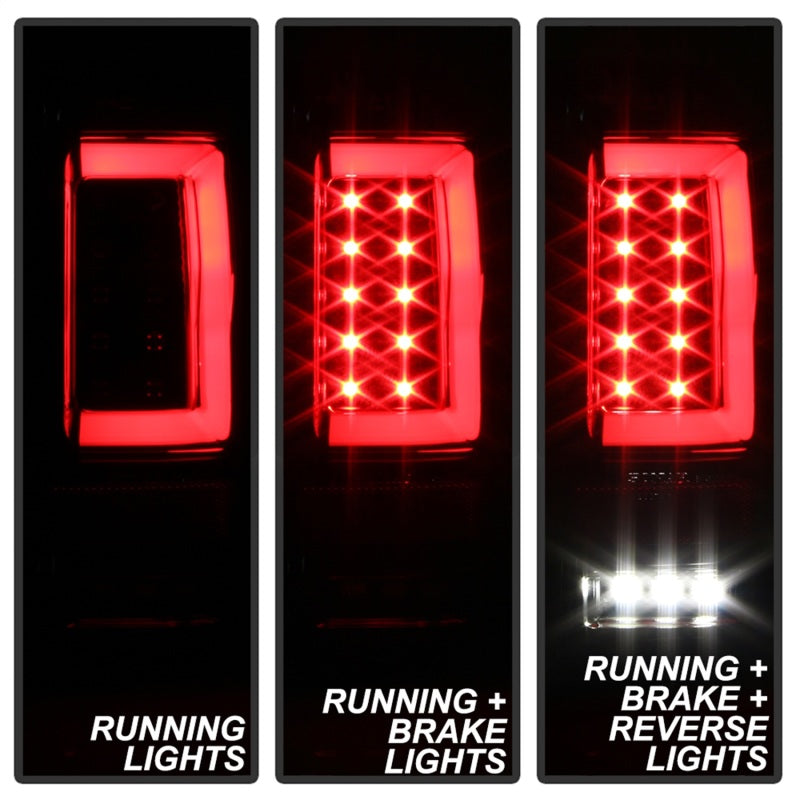 
                      
                        Spyder 04-08 Ford F-150 Projector Tail Lights - Light Bar DRL LED - Black ALT-YD-FF15004V2-LBLED-BK
                      
                    