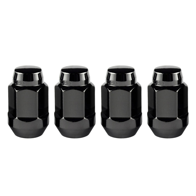 
                      
                        McGard Hex Lug Nut (Cone Seat Bulge Style) M14X1.5 / 22mm Hex / 1.635in. Length (4-Pack) - Black
                      
                    