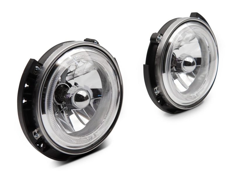 
                      
                        Raxiom 07-18 Jeep Wrangler JK LED Halo Headlights- Chrome Housing (Clear Lens)
                      
                    