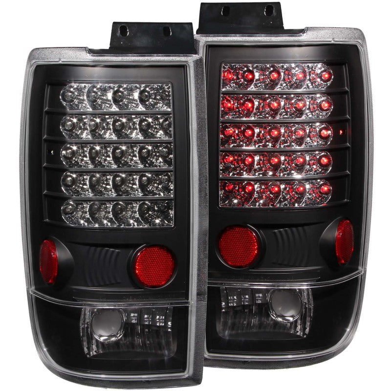 ANZO 1997-2002 Ford Expedition LED Taillights Black