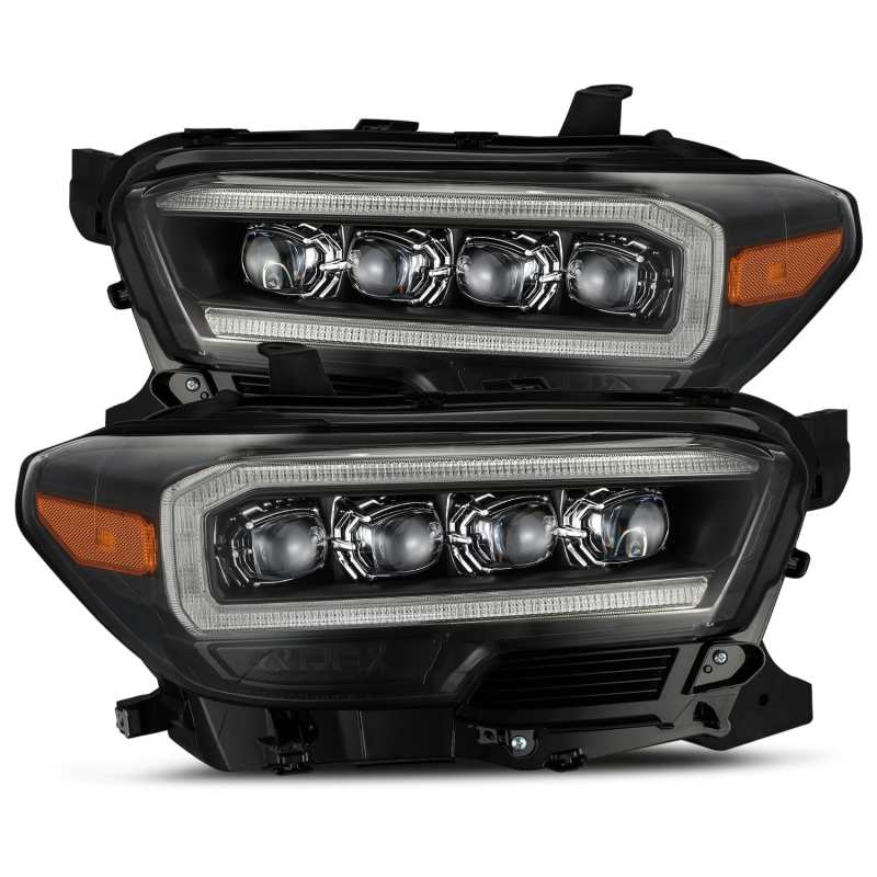 
                      
                        AlphaRex 16-20 Toyota Tacoma NOVA LED Projector Headlights Plank Style Black w/Activation Light
                      
                    