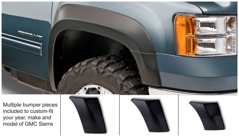 
                      
                        Bushwacker 07-13 GMC Sierra 1500 Fleetside Extend-A-Fender Style Flares 4pc 78.7/97.6in Bed - Black
                      
                    