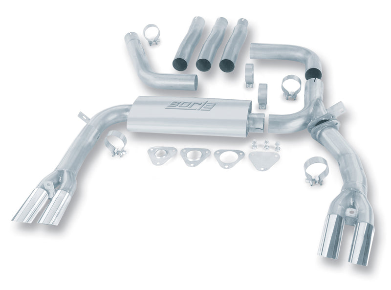 Borla 84-92 Chevrolet Camaro / Pontiac Trans Am 5.0L/5.7L V8 3in Adj SS Cat-Back Exhaust w/ Adapters