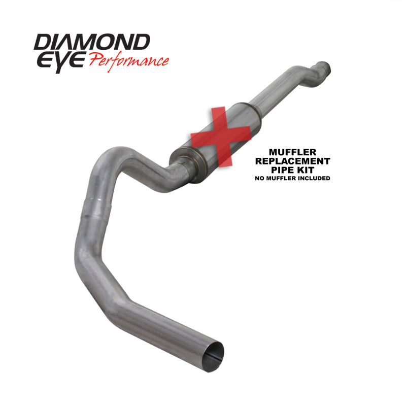 
                      
                        Diamond Eye KIT 4in CB MFLR RPLCMENT PIPE SGL AL: 03-07 FORD 6.0L F250/F350 (Extended Cab Only)
                      
                    