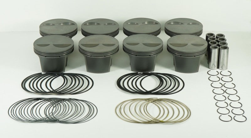 Mahle MS Piston Set SBC 358ci 4.030in Bore 3.500stk 5.700in Rod .0927in Pin -2cc 10.8 CR Set of 8