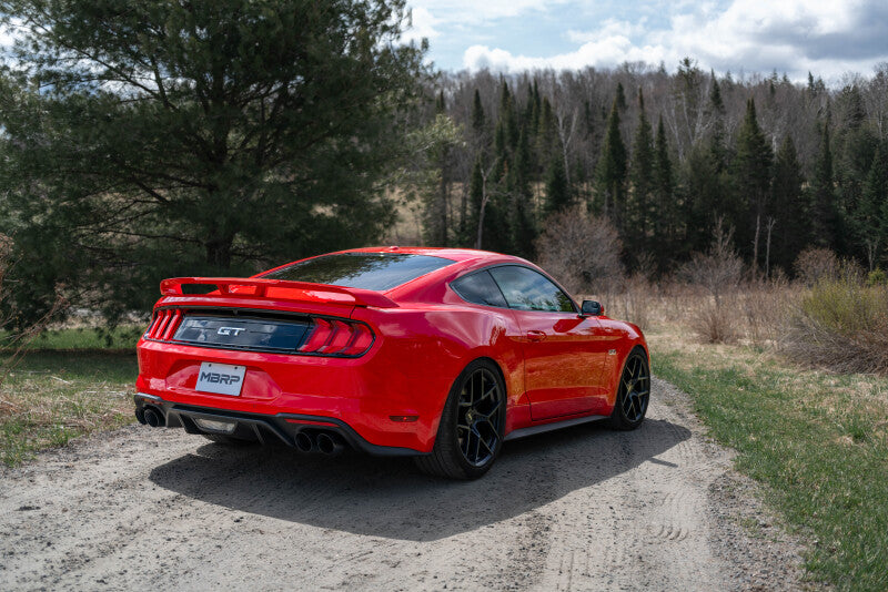 
                      
                        MBRP 18-22 Ford Mustang GT 5L T304 SS 3in Cat-Back Dual Rear w/4in Quad Carbon Fiber Tips (Race)
                      
                    