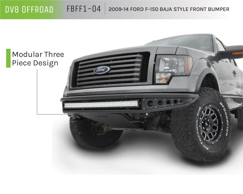 
                      
                        DV8 Offroad 09-14 Ford F-150 Baja Style Front Bumper
                      
                    