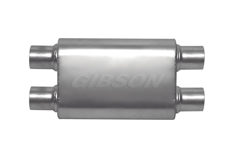 
                      
                        Gibson CFT Superflow Dual/Dual Oval Muffler - 4x9x13in/2.25in Inlet/2.25in Outlet - Stainless
                      
                    