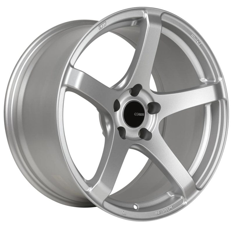 Enkei Kojin 18x9.5 15mm Offset 5x114.3 Bolt Pattern 72.6mm Bore Dia Matte Silver Wheel