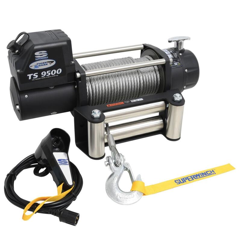 
                      
                        Superwinch 9500 LBS 12V DC 11/32in x 95ft Steel Rope Tiger Shark 9500 Winch
                      
                    