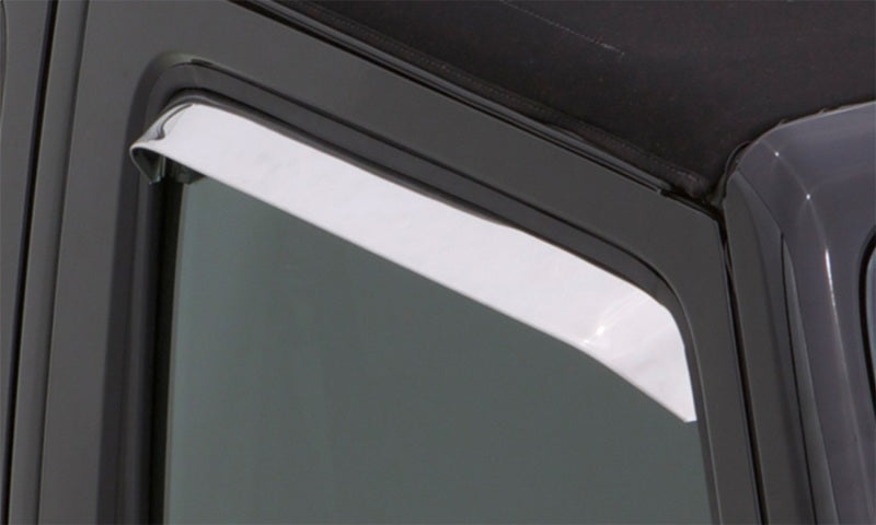 
                      
                        AVS 97-06 Jeep Wrangler Ventshade Window Deflectors 2pc - Stainless
                      
                    