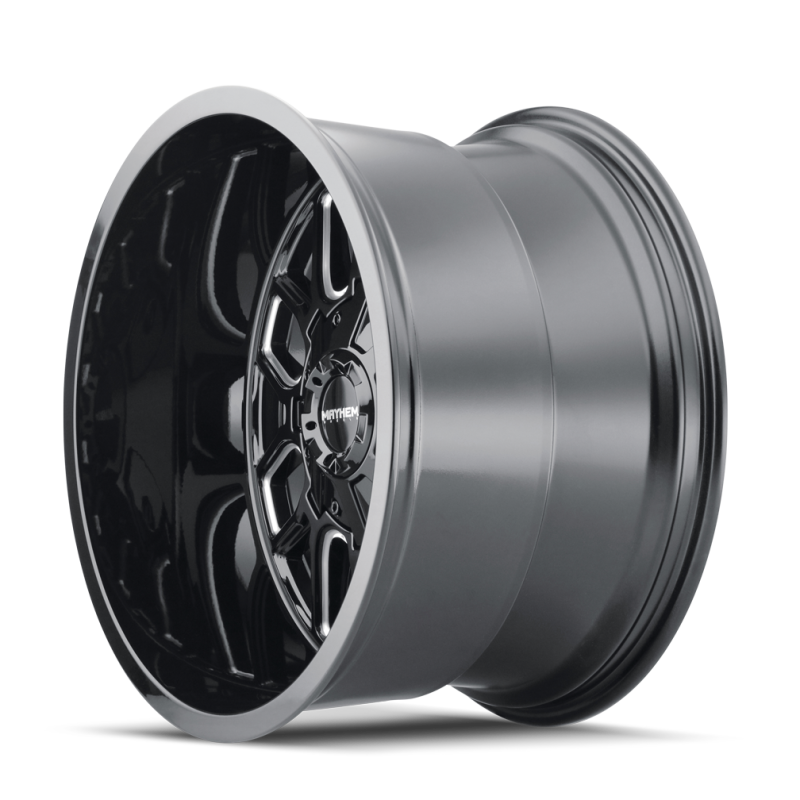 Mayhem 8107 Cogent 22x10 / 6x135 BP / -27mm Offset / 106mm Hub Black w/ Milled Spokes Wheel