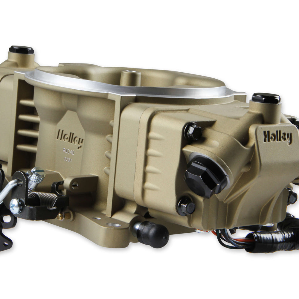 Holley EFI Terminator X Stealth 4150 Throttle Body - Gold - 534-297