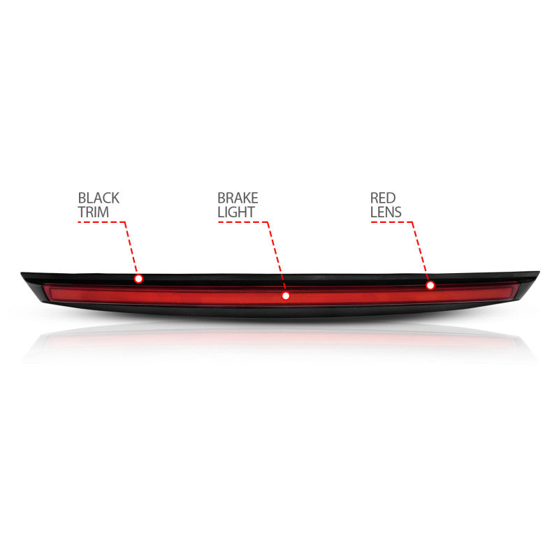 
                      
                        ANZO 2007-2014 Chevrolet Suburban 1500 LED 3rd Brake Light Black Housing Red Lens w/ Spoiler 1pc
                      
                    