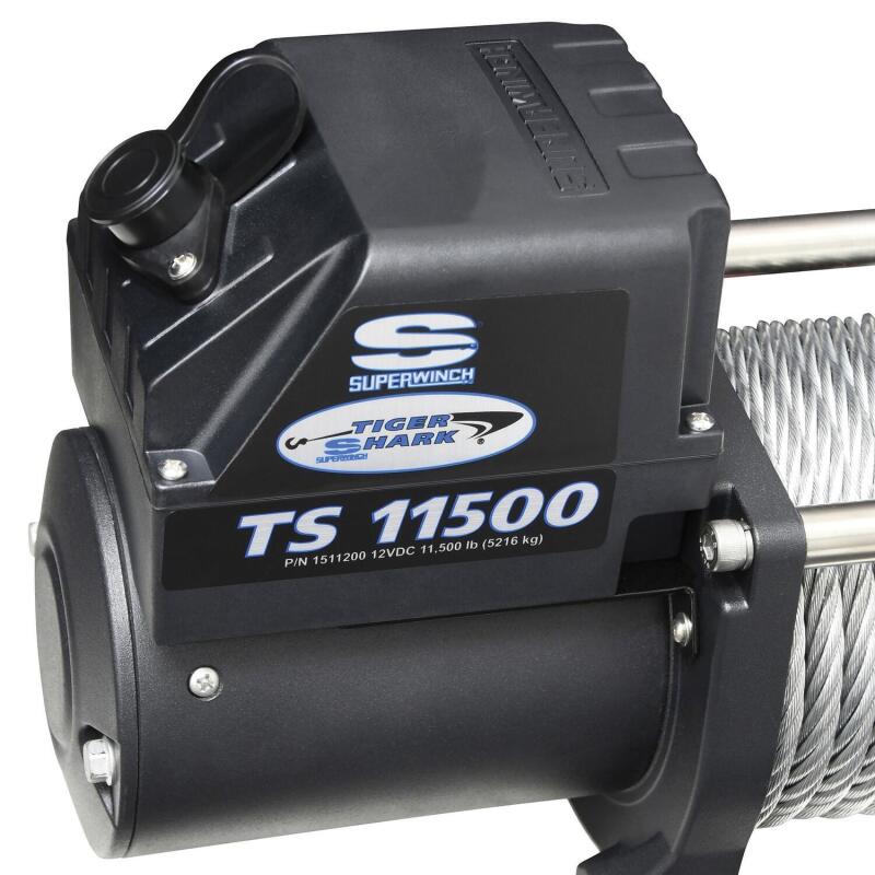 
                      
                        Superwinch 11500 LBS 12V DC 3/8in x 84ft Steel Rope Tiger Shark 11500 Winch
                      
                    