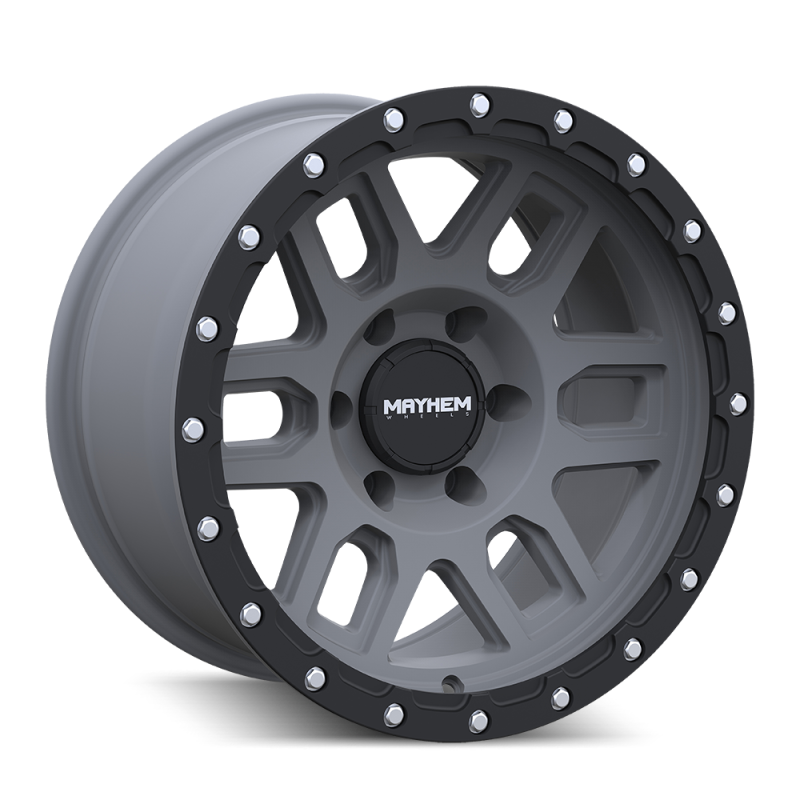 Mayhem 8304 Delta 20x9 / 5x127 BP / -12mm Offset / 78.1mm Hub Matte Gunmetal w/Matte Black Lip Wheel