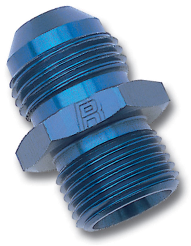 Russell Performance -4 AN Flare to 12mm x 1.25 Metric Thread Adapter (Blue)