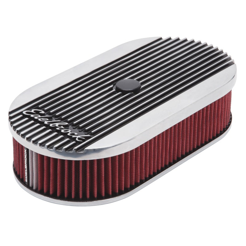 
                      
                        Edelbrock Air Cleaner Elite II Oval Single 4-Bbl Carb 2 5In Red Element Polished
                      
                    