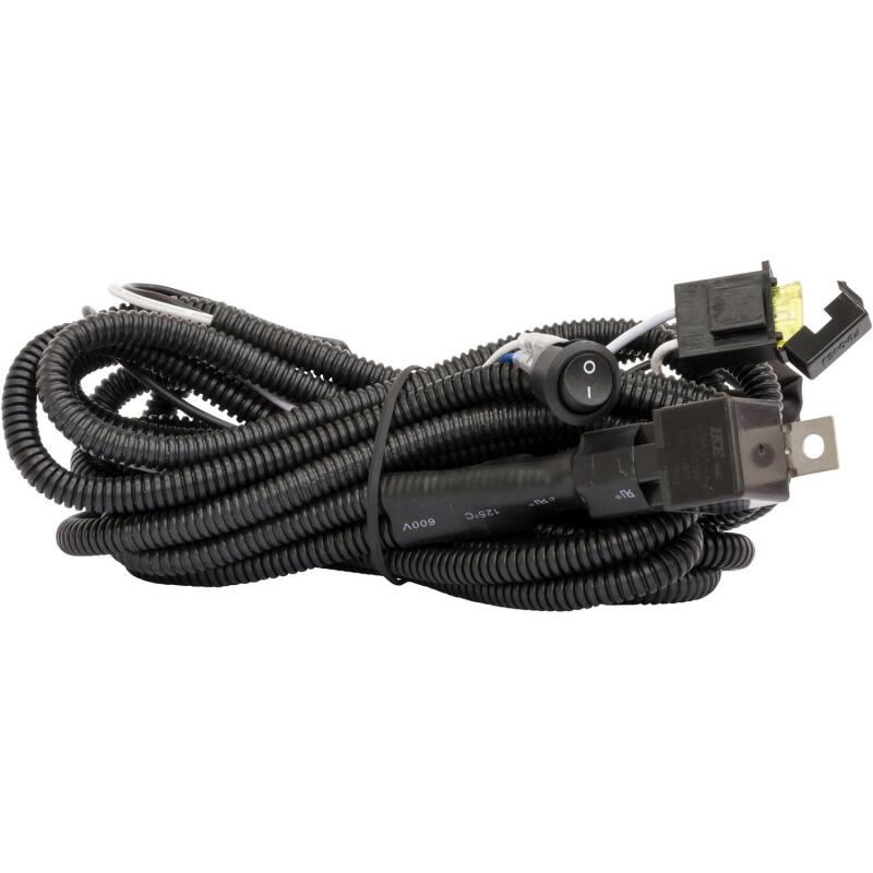 Westin 11ft Length 12 Ga Incl 30 Amp Fuse w/ Loom & Single Connector LED Wiring Harness - Black