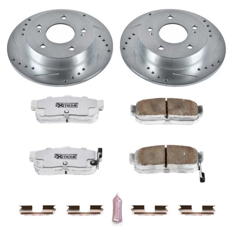 Power Stop 89-94 Nissan Maxima Rear Z26 Street Warrior Brake Kit