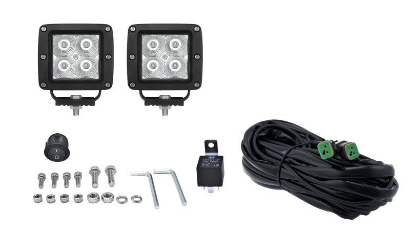 
                      
                        Hella HVF Cube 4 LED Off Road Kit - 3.1in 2X12W
                      
                    