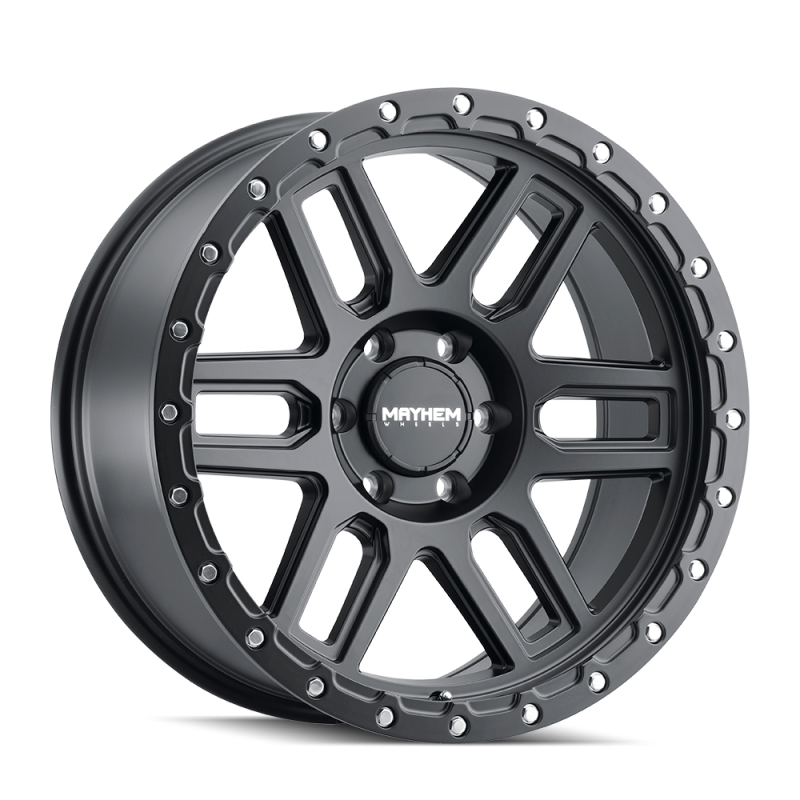 Mayhem 8304 Delta 20x9 / 8x180 BP / 0mm Offset / 124.2mm Hub Matte Black Wheel