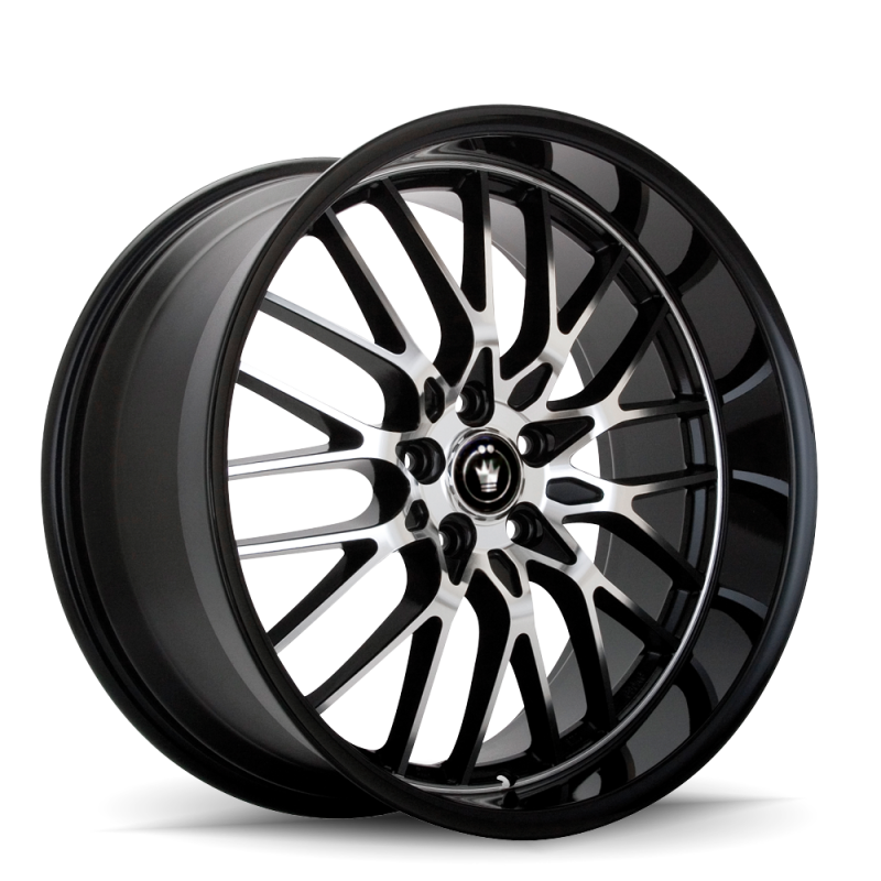 Konig Lace 17x8 5x114.3 ET45 Black/Machine Spoke