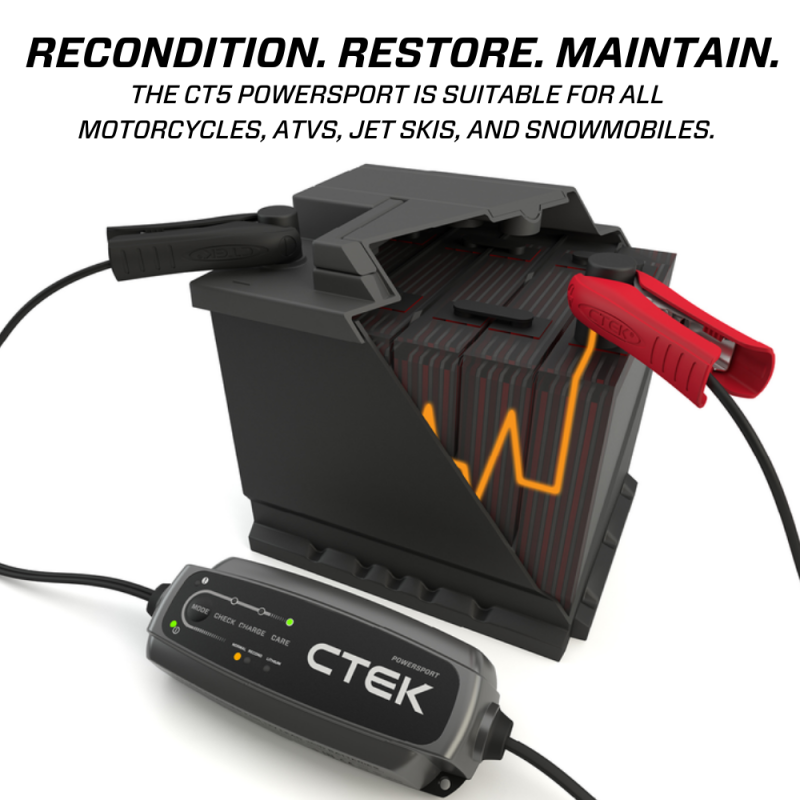 
                      
                        CTEK Battery Charger - CT5 Powersport - 2.3A
                      
                    