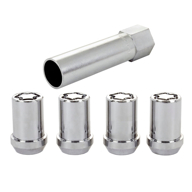 
                      
                        McGard Wheel Lock Nut Set - 4pk. (Tuner / Cone Seat) M12X1.25 / 13/16 Hex / 1.24in. Length - Chrome
                      
                    