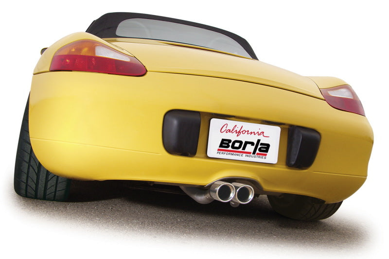 
                      
                        Borla 00-04 Porsche Boxster 3.2L 6cyl MT SS Catback Exhaust
                      
                    