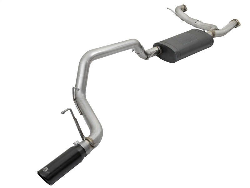 aFe MACHForce XP 3in 304 SS Cat-Back Exhausts w/ Black Tips 10-17 Nissan Patrol (Y62) V8-5.6L