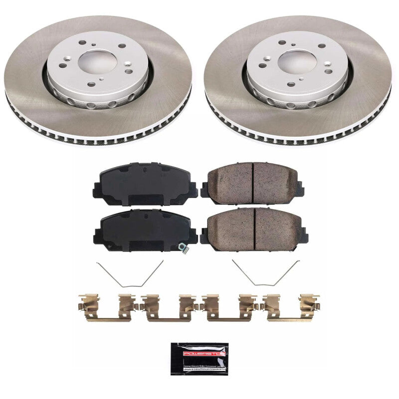 Power Stop 13-18 Acura RDX Front Semi-Coated Rotor Kit