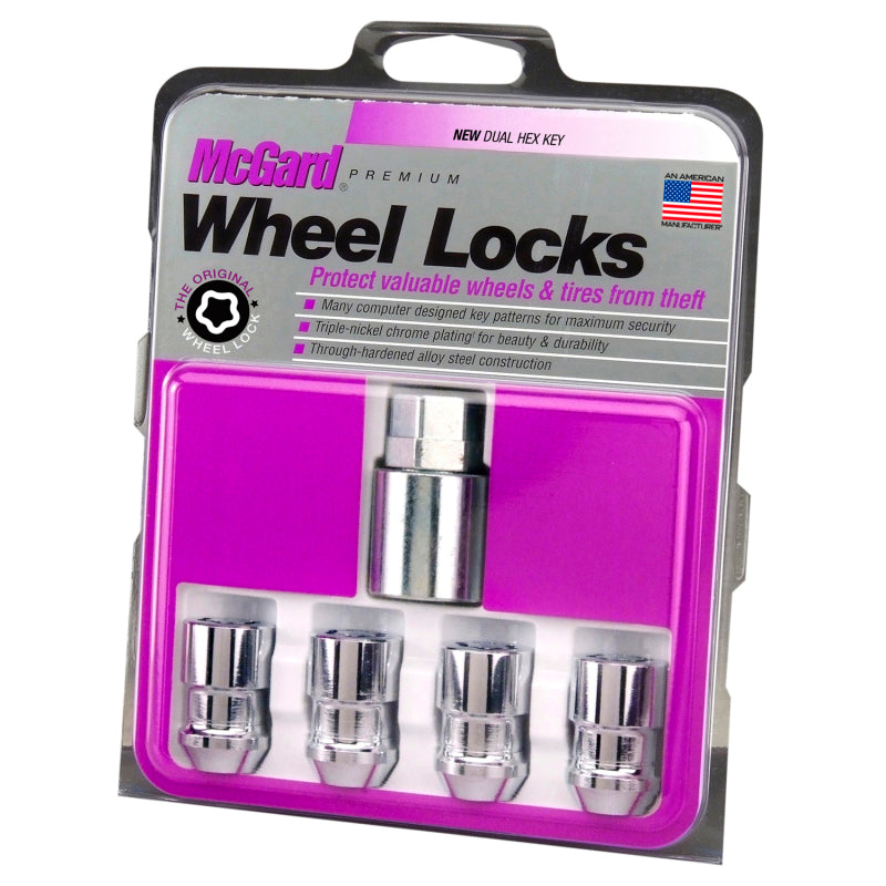 
                      
                        McGard Wheel Lock Nut Set - 4pk. (Cone Seat) M12X1.5 / 19mm & 21mm Dual Hex / 1.46in. L - Chrome
                      
                    