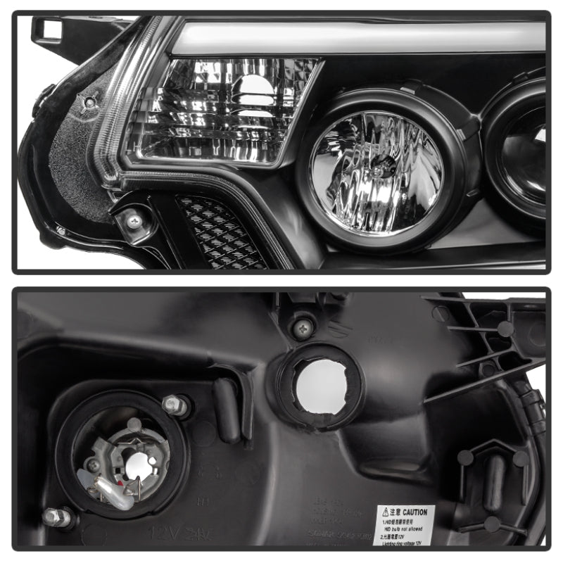 
                      
                        Spyder Toyota Tacoma 12-15 Projector Headlights Light Bar DRL Black PRO-YD-TT12-LBDRL-BK
                      
                    