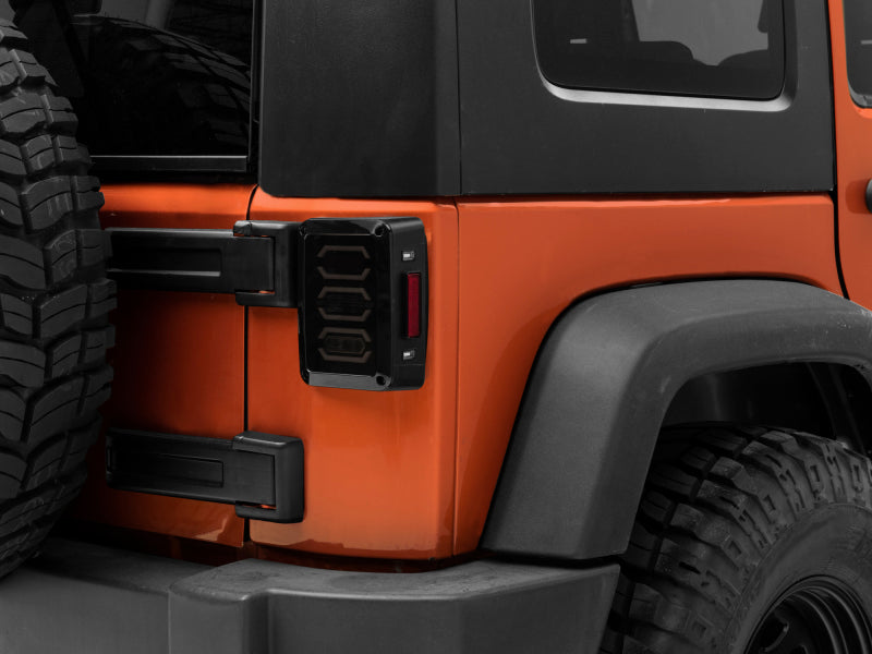 
                      
                        Raxiom 07-18 Jeep Wrangler JK LED Tail Lights- Black Housing (Smoked Lens)
                      
                    