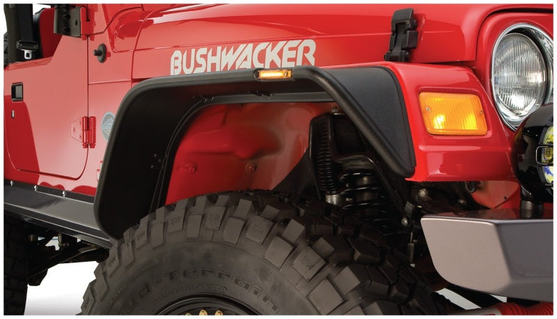 
                      
                        Bushwacker 97-06 Jeep Wrangler Flat Style Flares 4pc - Black
                      
                    